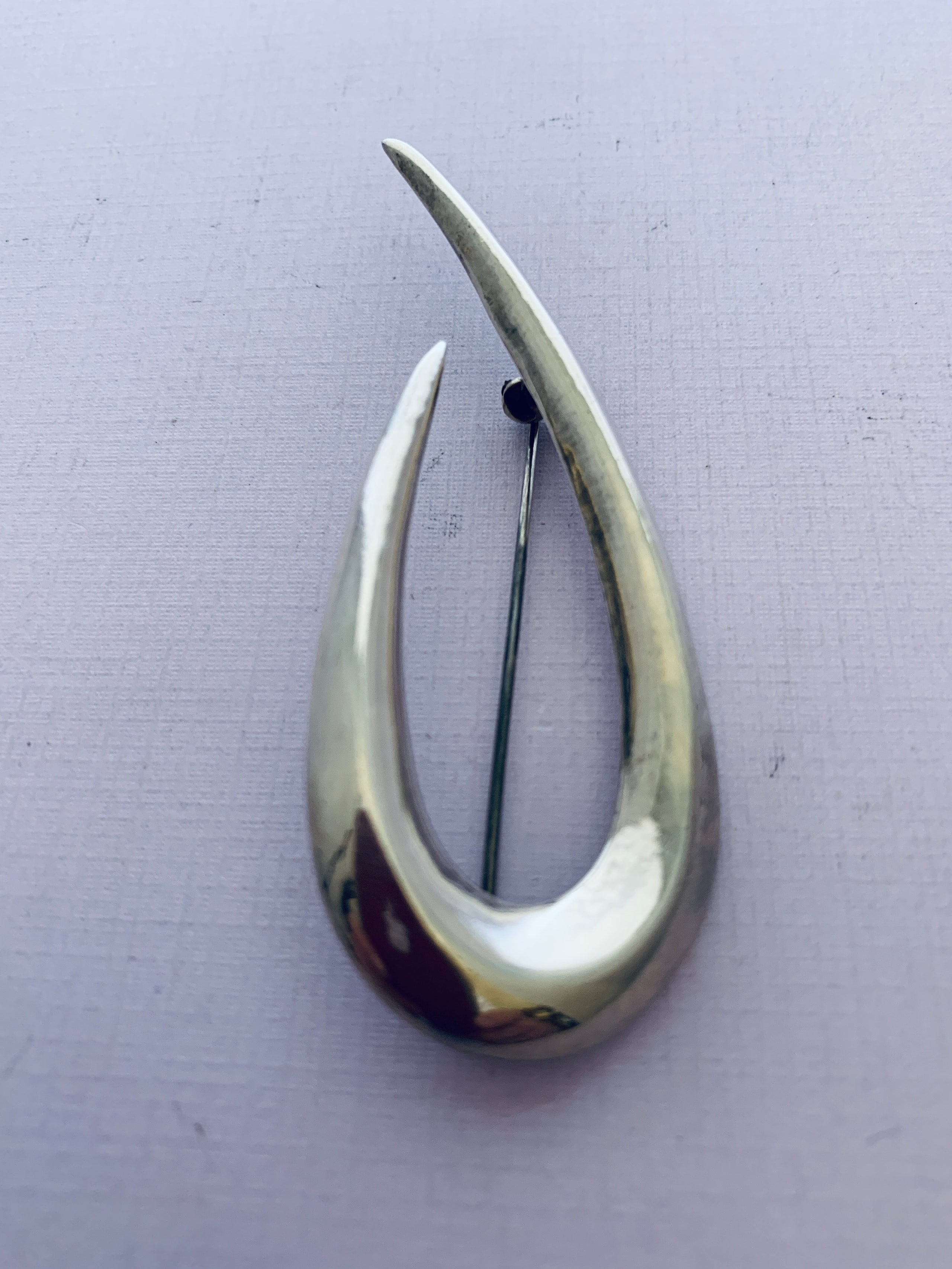 Signature Sterling Silver Pin